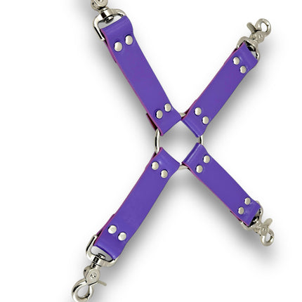 HG201  VEGAN  13" HOGTIE  TRIGGER CLASP LEATHER TIE