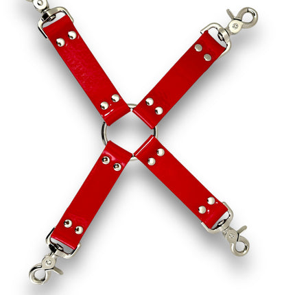 HG201  VEGAN  13" HOGTIE  TRIGGER CLASP LEATHER TIE