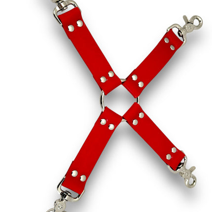 HG201  VEGAN  13" HOGTIE  TRIGGER CLASP LEATHER TIE