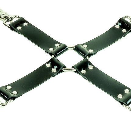 HG201LEATHER   GENUINE LEATHER 13" HOGTIE  TRIGGER CLASP LEATHER TIE