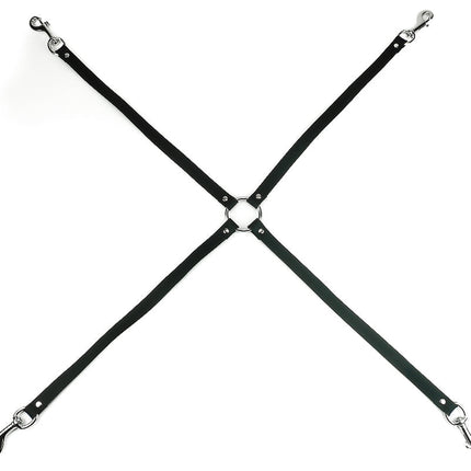 HG204 LEATHER  GENUINE LEATHER 3/4" WIDE STRAP HOGTIE TRIGGER CLASP