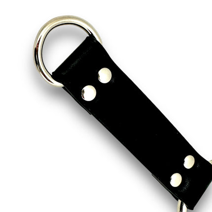 HG205 LEATHER  GENUINE LEATHER 'D' RING 4 WAY HOGTIE