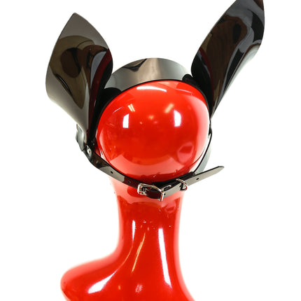 HS101VN VINYL STRAP PONY HEAD HARNESS