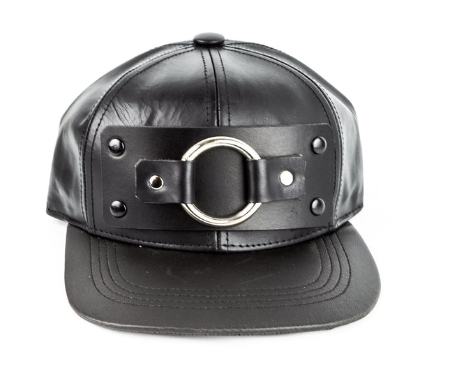 HT120 LEATHER BASEBALL HAT WITH RING