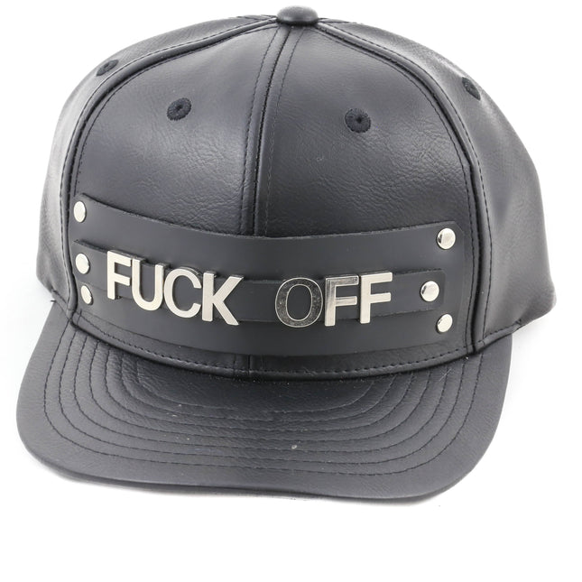 HT133 NAME BASE BALL FETISH VEGAN LEATHER HAT