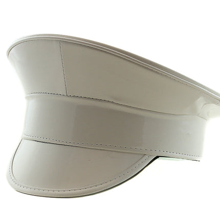 HT200 NEON PATENT PLAIN CAPTAIN HAT