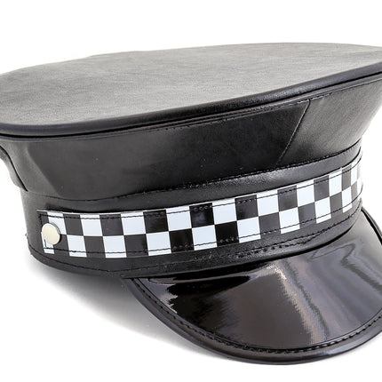HT203 CHECKERED CAPTAIN HAT