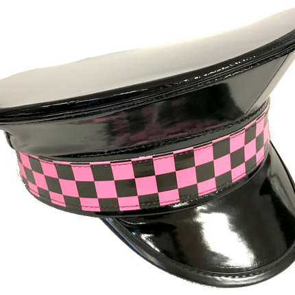 HT203 CHECKERED CAPTAIN HAT