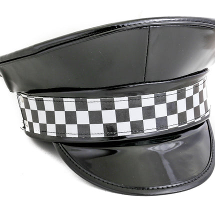 HT203 CHECKERED CAPTAIN HAT