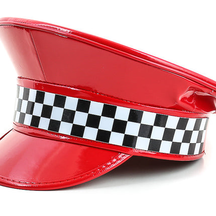 HT203 CHECKERED CAPTAIN HAT