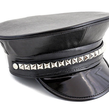 HT205  STUDDED BAND CAPTAIN HAT