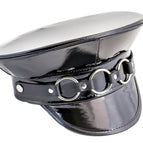 Patent Black / Silver Ring