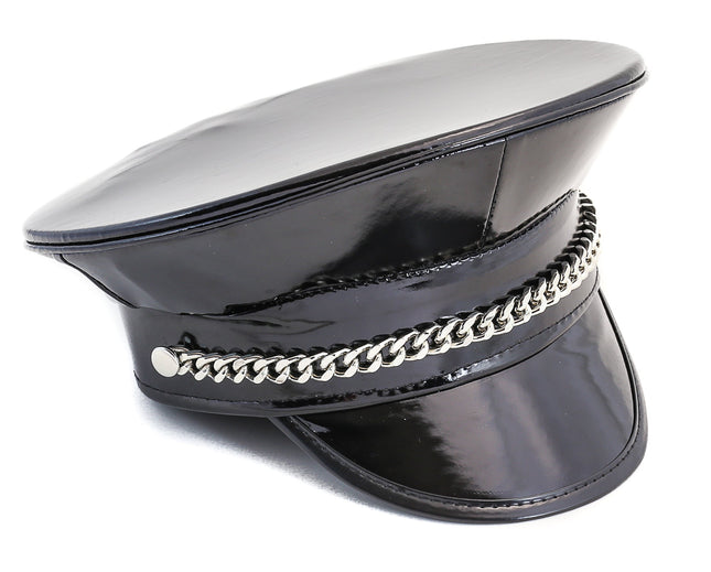 HT212 DIAMOND CUT CUBAN CHAIN CAPTAIN HAT