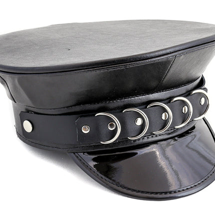 HT234 D RING BONDAGE STYLECAPTAIN HAT