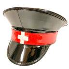 Patent Black / Red Strap with White Cross