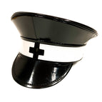 Patent Black / White Strap with Black Cross