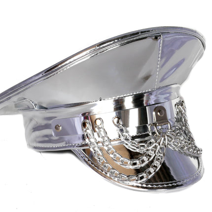 HT260MET  METAL PLATE HANING CHAIN HAT