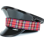PATENT BLACK / Red Plaid