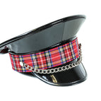 PATENT BLACK / Red Plaid