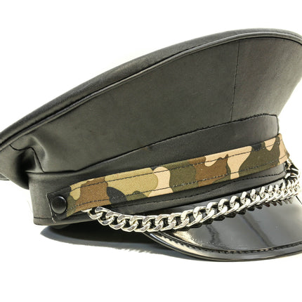 HT268CAMO CAMOUFLAGE CHAIN CAPTAIN HAT