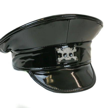 HT274 CROSS BONES BAND CHAIN CAPTAIN HAT