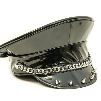 HT276 CHAIN AND SPIKE CAPTAIN HAT