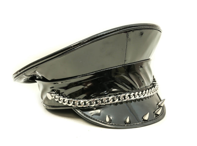 HT276 CHAIN AND SPIKE CAPTAIN HAT