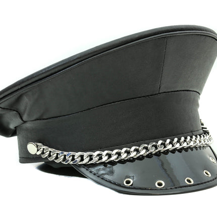 HT277 CHAIN AND EYELET CAPTAIN HAT