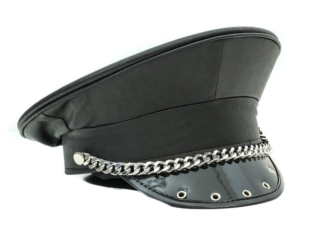 HT277 CHAIN AND EYELET CAPTAIN HAT