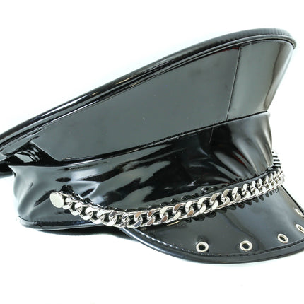 HT277 CHAIN AND EYELET CAPTAIN HAT