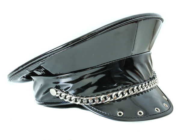 HT277 CHAIN AND EYELET CAPTAIN HAT
