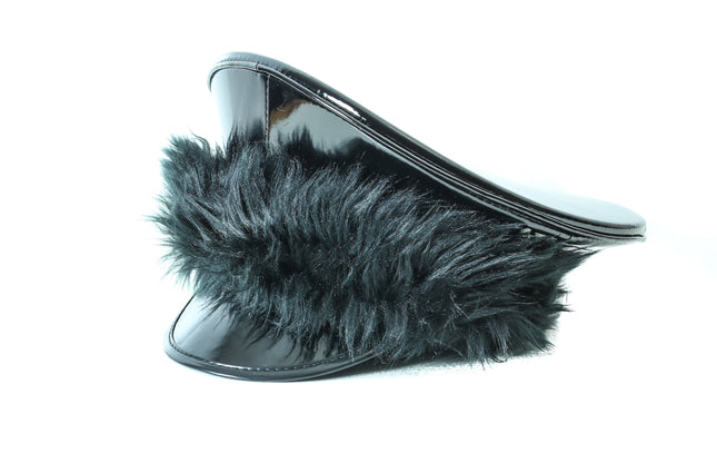 HT278BLK ASSORTED FUR BLACK CAPTAIN HAT