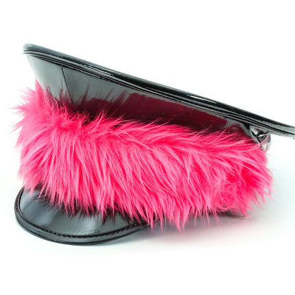 HT278BLK ASSORTED FUR BLACK CAPTAIN HAT