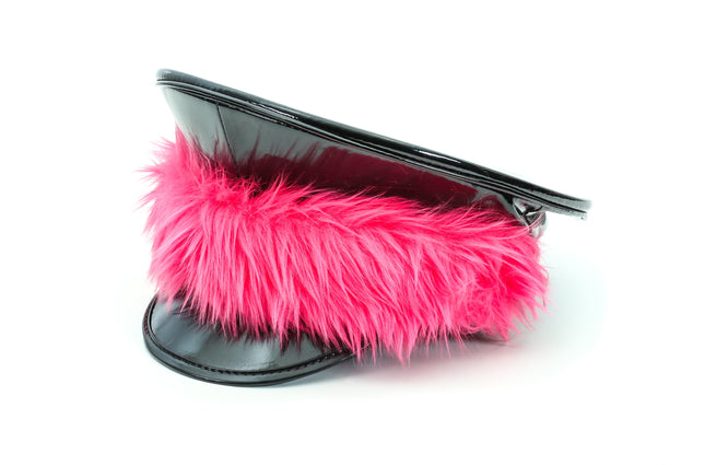 HT278BLK ASSORTED FUR BLACK CAPTAIN HAT