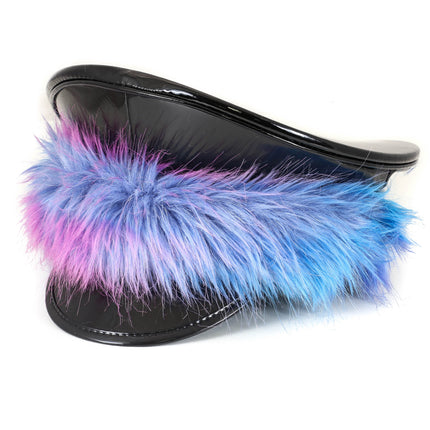 HT278BLK ASSORTED FUR BLACK CAPTAIN HAT