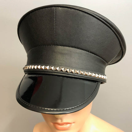 HT285 CAPTAIN HAT WITH 1/4"PYRAMID