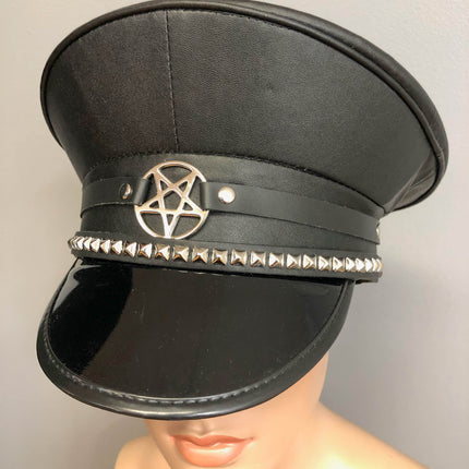 HT286 PENTA STUDDED CAPTAIN HAT