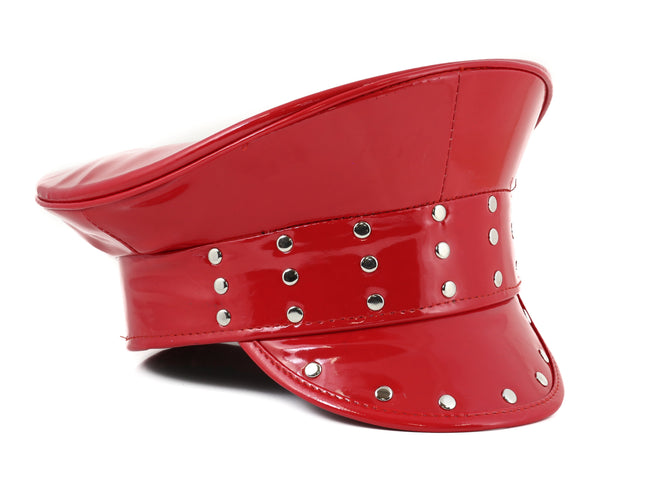 HT289 CAPTAIN HAT WITH ROUND STUDS