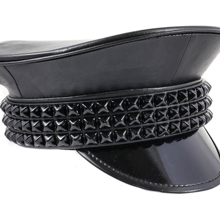 HT290 PYRAMID STUDDED CAPTAIN HAT