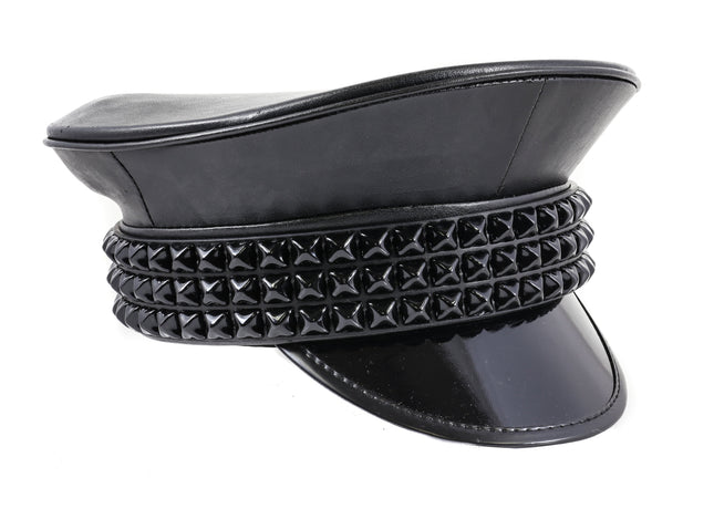 HT290 PYRAMID STUDDED CAPTAIN HAT