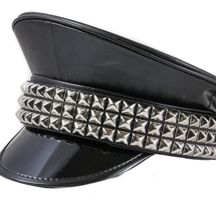 HT290 PYRAMID STUDDED CAPTAIN HAT