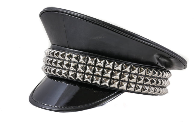 HT290 PYRAMID STUDDED CAPTAIN HAT