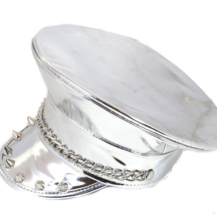 HT311 STUDDED CHAIN CAPTAIN HAT