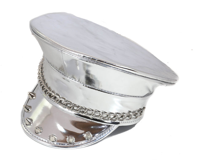 HT311 STUDDED CHAIN CAPTAIN HAT