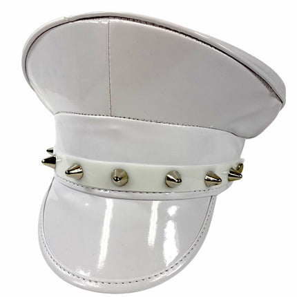 HT316  UK 77 STUDDED CAPTAIN HAT
