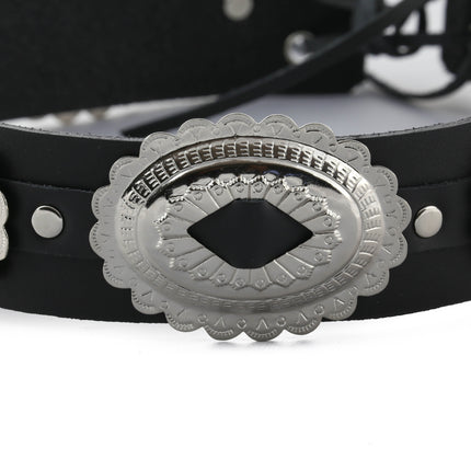HTB130 OVAL CONCHO THICK HAT BAND