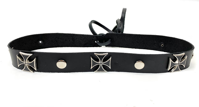 HTB207 IRON CROSS WITH RIVET HAT BAND