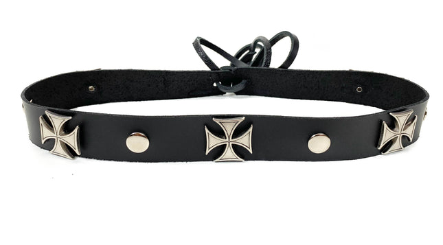 HTB207 IRON CROSS WITH RIVET HAT BAND