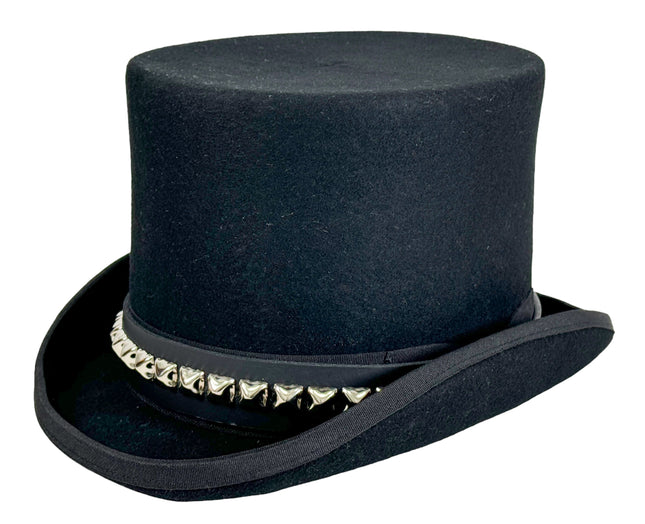 HTPK401  FUNK PLUS TOPHAT WITH SINGLE ROW PYRAMID STUD BAND