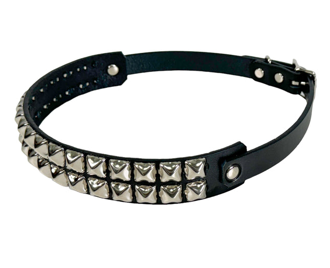 HTPK402  FUNK PLUS TOPHAT WITH 2 ROW PYRAMID STUD BAND